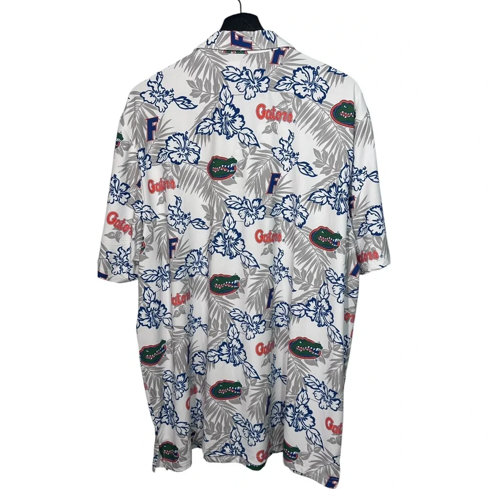 Reyn Spooner Mens Florida Gators Hawaiian Button-Front Performance Shirt XXL